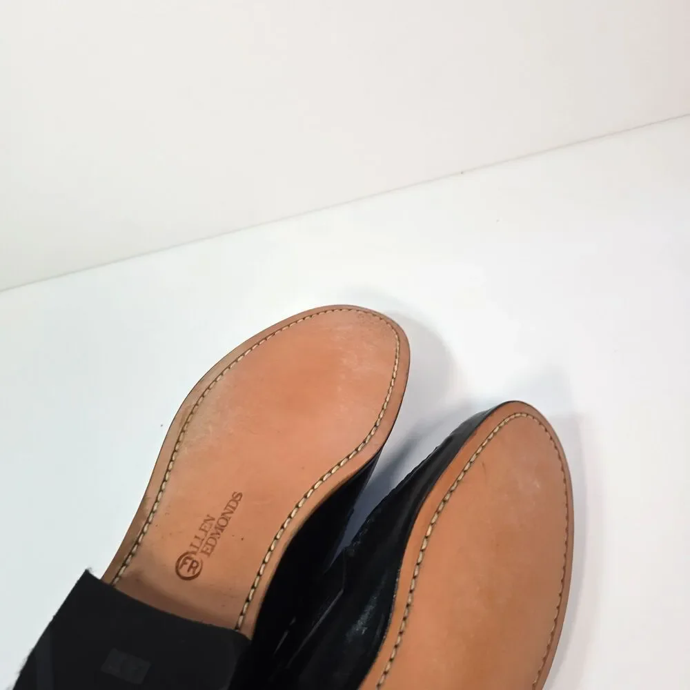 Allen Edmonds Nottingham Penny Loafers Men's 8.5 D Black Leather Made USA